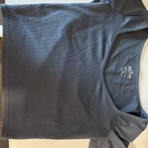 Hollister Dark Blue Ribbed Tee